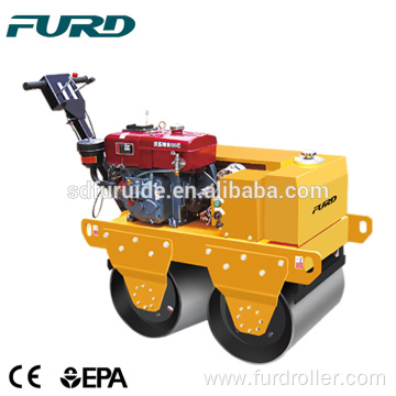 Hand Push Mini Double Drum Compactor Vibratory Road Roller